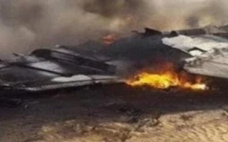 مصرع 5 عناصر من سلاح الجو الهندي في حادث تحطم طائرة عند الهبوط في قاعدة جوهات
