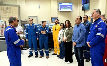 رئيس الوزراء يقوم بجولة تفقدية في مواقع إنتاج الغاز في غرب الدلتا العميقة لشركة رشيد للبترول