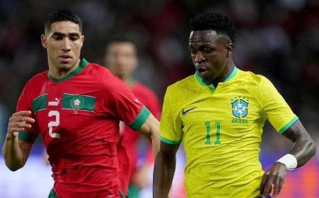 أسود الأطلس يحققون تعادلاً تاريخياً مع البرازيل في مباراة رائعة بكأس العالم