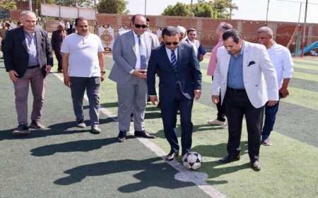 محافظ المنوفية يدشن ملاعب كرة القدم الجديدة في قرى دكما وزوير لتعزيز الرياضة المحلية