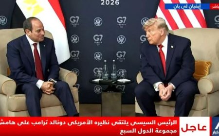 الرئيس السيسي يثني على جهود ترامب لتحقيق السلام والاستقرار في الشرق الأوسط