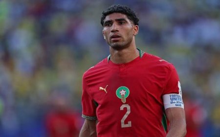 حكيمي نجم سان جيرمان الدولي المغربي يقف أمام المحكمة بعد اتهامه بالاغتصاب
