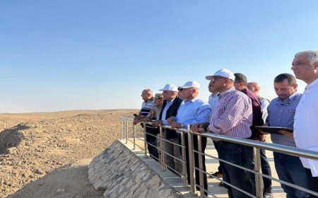 وزيرا النقل والكهرباء يزوران جبل سحابة في سيناء لمشروع طاقة الرياح الجديد