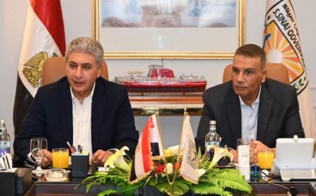 وزير السياحة والآثار ومحافظ جنوب سيناء يستعرضان آخر مستجدات مشروع التجلي الأعظم