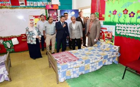 محافظ المنوفية يزور استراحات المراقبين ويطمئن على استعداد لجان امتحانات الثانوية العامة