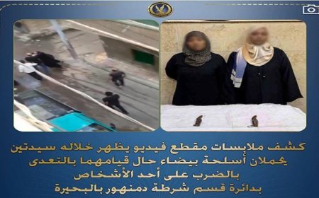 اعتقال سيدتين بتهمة الاعتداء بالأسلحة البيضاء على شخص في البحيرة