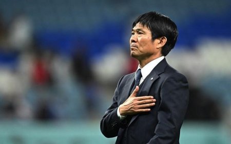 مدرب منتخب اليابان يثني على أداء فريقه بعد وصوله إلى مرحلة التأهل