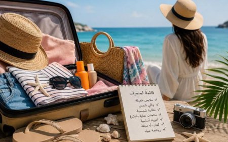 تجهيزات المصيف للمرأة: الأناقة والتنظيم لراحة نفسية مثالية