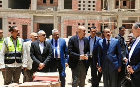 وزير التعليم ومحافظ سوهاج يزوران مشروعات تعليمية جديدة ويستعرضان الأعمال الإنشائية