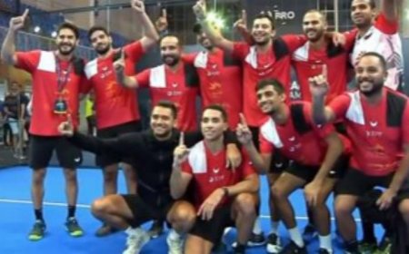 أبطال البادل المصريون يتوجون بكأس أفريقيا ويرفعون اسم مصر عالميًا