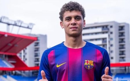 برشلونة يعلن رسميا عن التعاقد مع المهاجم المصري حمزة عبدالكريم حتى عام 2029