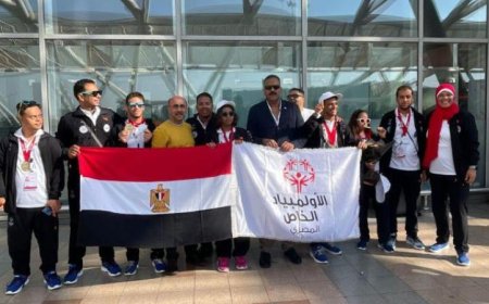 وزيرة التضامن الاجتماعي تحتفل بأبطال بعثة الأولمبياد الخاص المصري