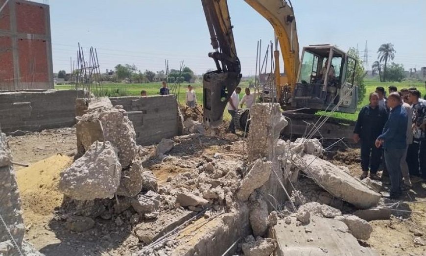 محافظ الجيزة يقود جهود إزالة التعديات على الأراضي الزراعية وأملاك الدولة بشكل فعال