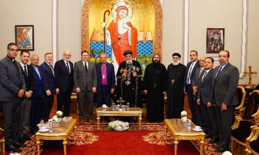 البابا تواضروس يستقبل رئيس الطائفة الإنجيلية وقيادات الاتحاد المعمداني في لقاء تاريخي