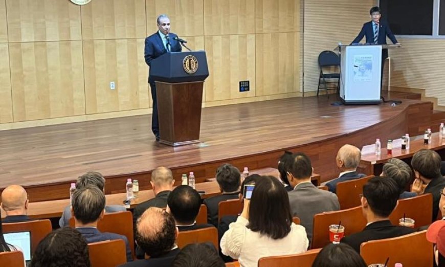 وزير الخارجية يتحدث في جامعة هانكوك الكورية عن السياسة الخارجية لمصر