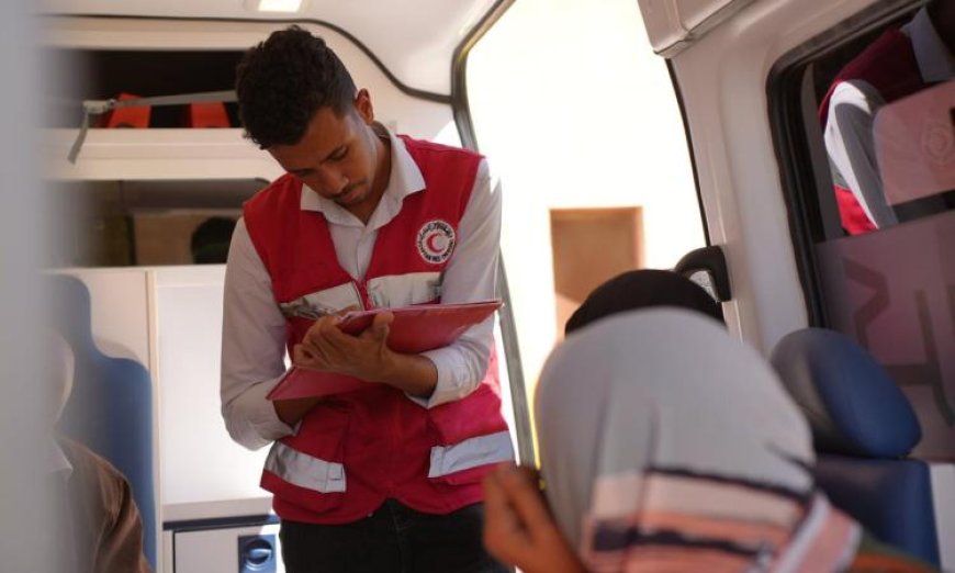 الهلال الأحمر المصري يستقبل الدفعة الجديدة من المصابين الفلسطينيين في ظل الأزمة الإنسانية