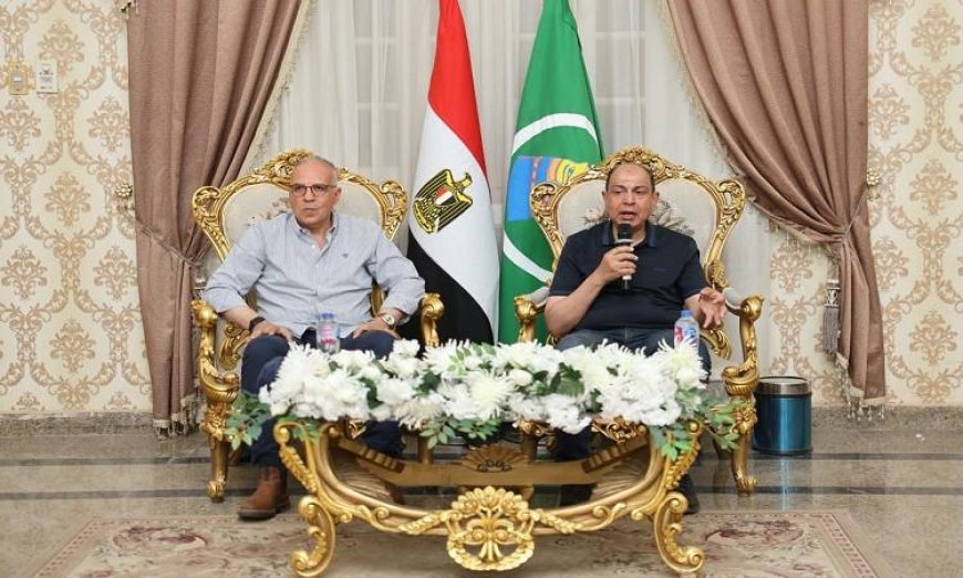 محافظ المنيا ووزير الري يتعاونان لبحث المشروعات القومية وضمان توفير الاحتياجات المائية