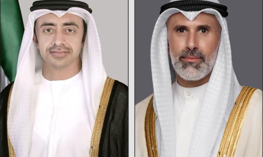 وزير خارجية الإمارات يدين الاعتداءات الإيرانية في اتصال هاتفي مع نظيره الكويتي