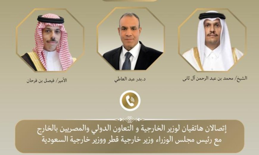 وزير الخارجية يناقش هاتفياً مع نظيريه السعودي والقطري تطورات الأزمة الإيرانية