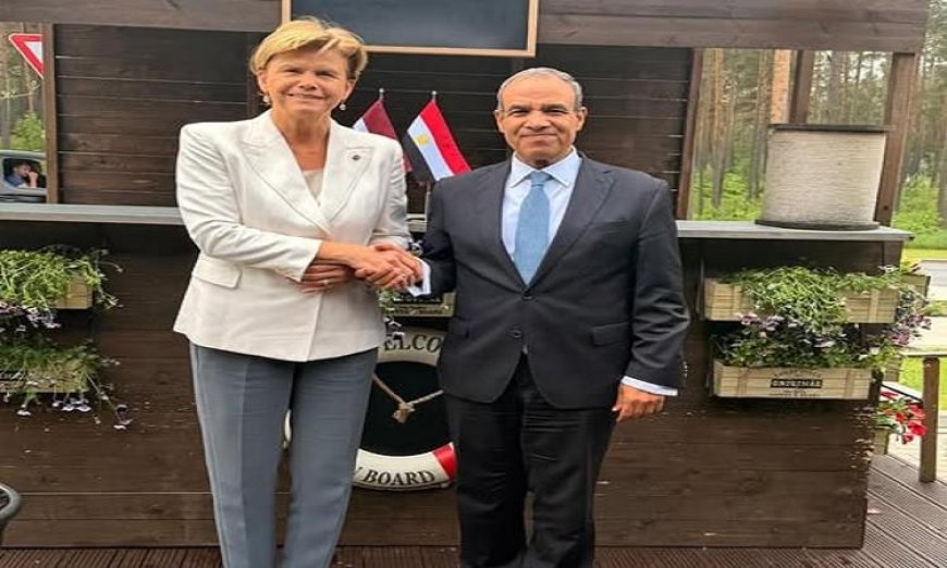 وزير الخارجية يثني على العلاقات الثنائية القوية بين مصر ولاتفيا
