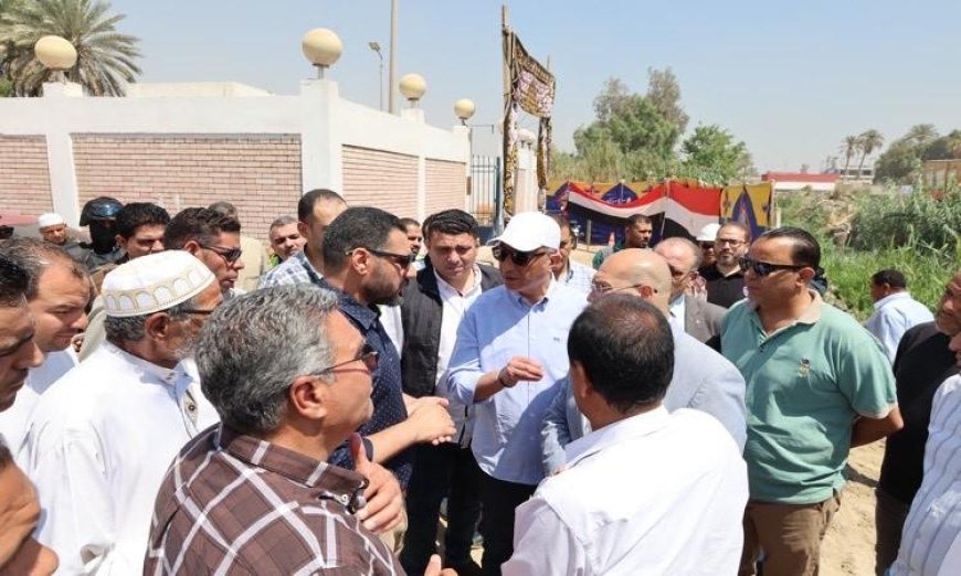 محافظ الجيزة يتفقد مشروع محطة رفع الصرف الصحي في بني يوسف بأبوالنمرس لتعزيز البنية التحتية