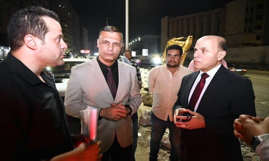 محافظ الغربية يباشر أعمال تعديل المحاور المرورية على الطريق الزراعي في طنطا