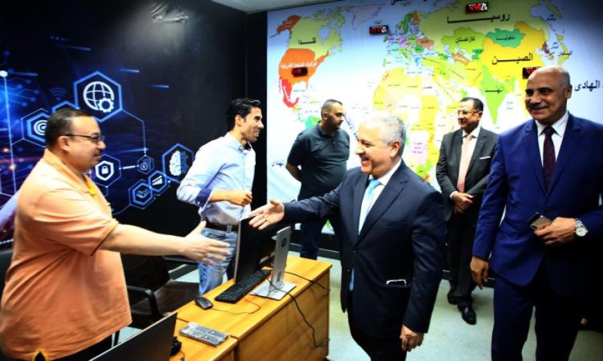 رئيس الوطنية للصحافة ي inaugurates ستوديو بوابة الجمهورية والغرفة الذكية الأولى ثلاثية اللغات