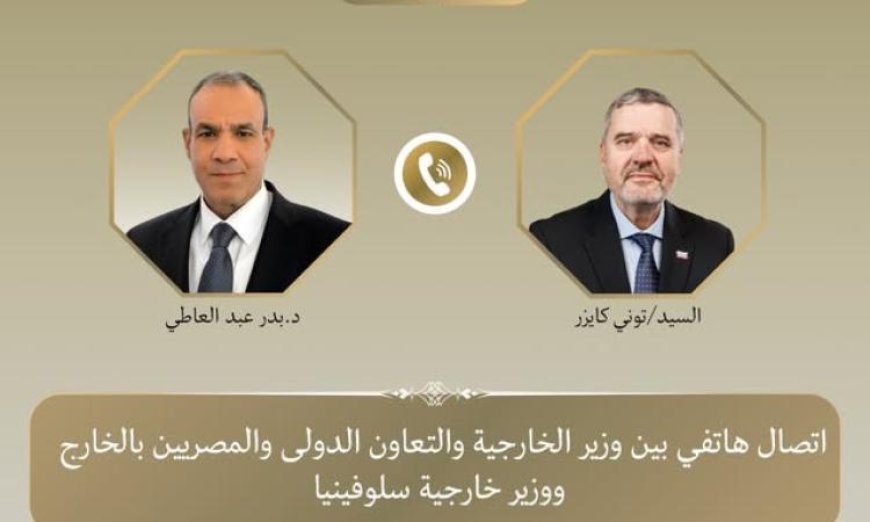 وزير الخارجية يناقش مع نظيره السلوفيني تعزيز العلاقات الثنائية بين البلدين