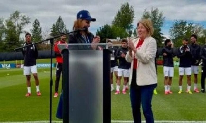 رئيسة جامعة جونزاجا تستقبل بعثة مصر قبل بدء رحلتها في كأس العالم 2026