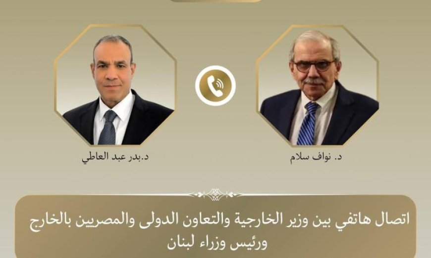 وزير الخارجية المصري يؤكد دعم بلاده القوي للبنان الشقيق