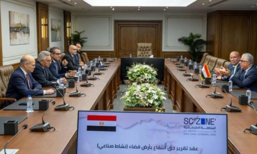 رئيس اقتصادية القناة يشهد توقيع مشروع ستيل كون لتعزيز الصناعات الإنشائية في بورسعيد