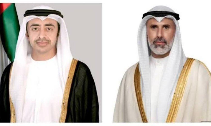 وزير خارجية الكويت يجري مكالمة هامة مع نظيره الإماراتي لتعزيز العلاقات الثنائية
