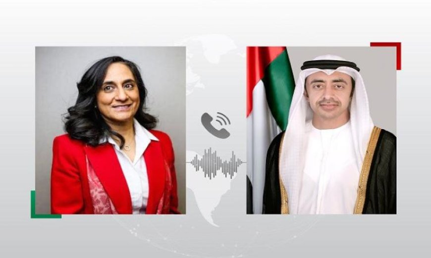 وزير خارجية الإمارات وكندا يناقشان قضايا الشرق الأوسط وتأثيرها على الملاحة الدولية