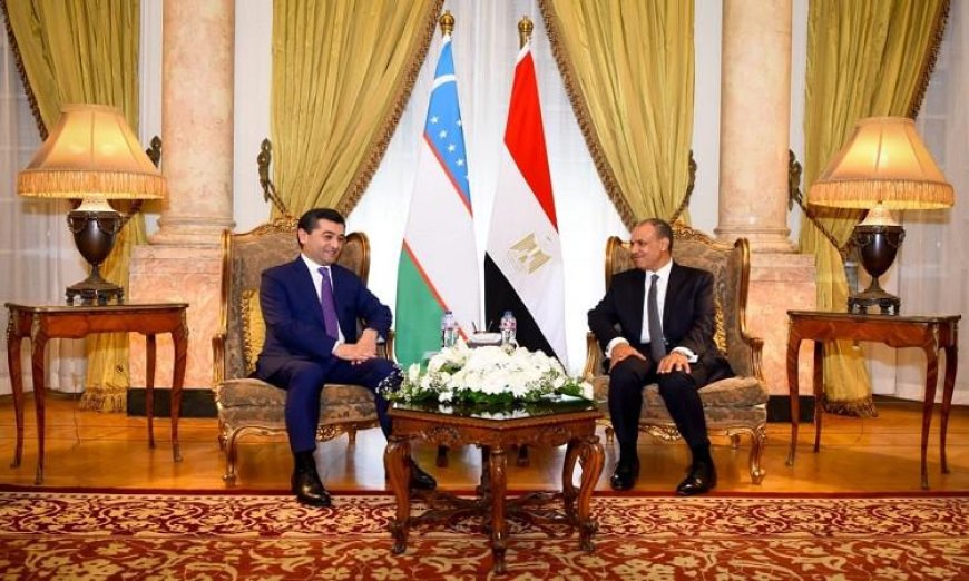 وزير الخارجية يبحث علاقات التعاون مع وزير خارجية أوزبكستان في جلسة مباحثات موسعة