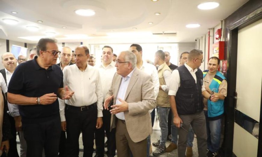 وزير الصحة يقوم بجولة تفقدية في مركز أورام المنيا ومستشفى التأمين الصحي لتعزيز الخدمات الصحية