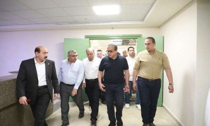وزير الصحة يزور مستشفى أبو قرقاص الجديد ويطلع على مستشفى دير مواس التخصصي