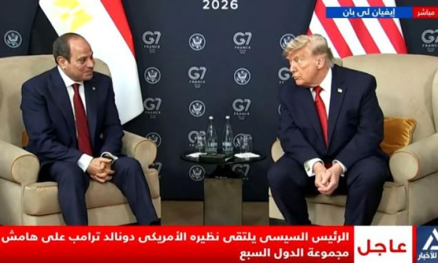 الرئيس السيسي يثني على جهود ترامب لتحقيق السلام والاستقرار في الشرق الأوسط