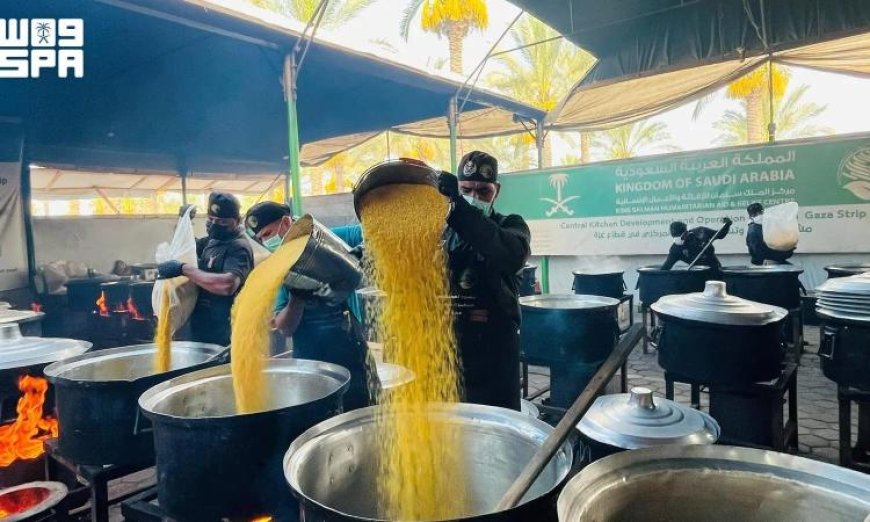 دعم الأمن الغذائي في قطاع غزة من خلال المطبخ المركزي لمركز سلمان للإغاثة