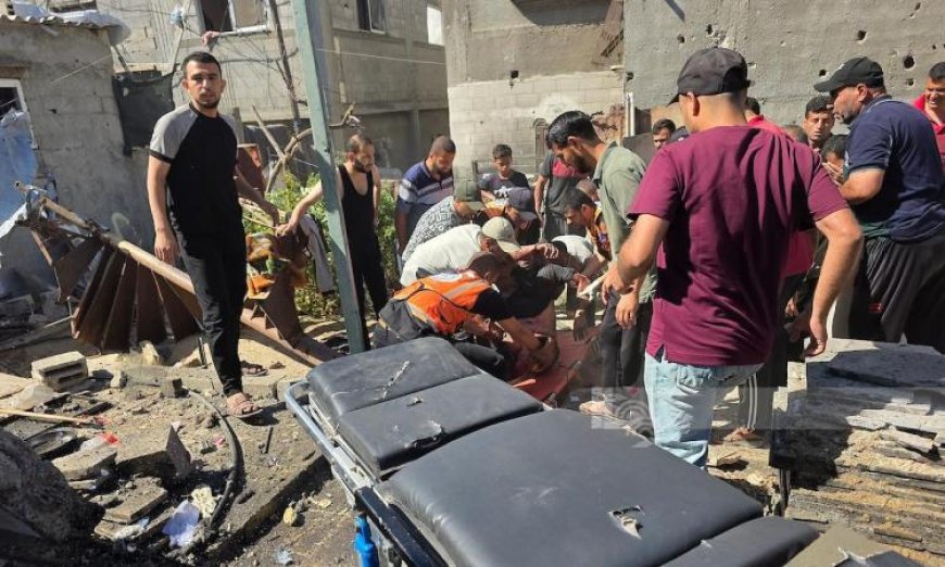 إصابة 5 فلسطينيين بينهم 4 أطفال نتيجة قصف إسرائيلي على خان يونس