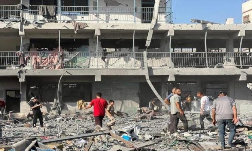 قصف إسرائيلي يستهدف ساحة مدرسة في مخيم الشاطئ بغزة ويؤدي إلى إصابات عديدة