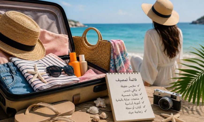تجهيزات المصيف للمرأة: الأناقة والتنظيم لراحة نفسية مثالية