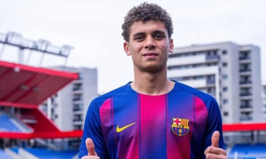 برشلونة يعلن رسميا عن التعاقد مع المهاجم المصري حمزة عبدالكريم حتى عام 2029
