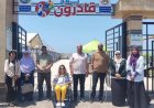 المشرف على القومي للأشخاص ذوي الإعاقة يزور مشروع قادرون بلاج في دمياط الجديدة