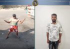 القبض على شخص هدد سائق شاحنة للحصول على أموال بال coercion