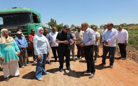 محافظ المنيا يترأس متابعة مشروعات رصف طريق الشراينة ويحث على تسريع الإنجاز