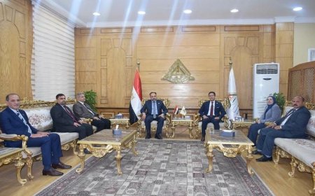 رئيس جامعة بنها ورئيس جامعة الفرات يتفقان على تعزيز التعاون المشترك لتعزيز التعليم والبحث العلمي