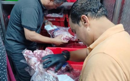 ضبط 756.5 كيلوجرام من اللحوم والدواجن وتحويل 13 قضية خلال الحملات البيطرية في الغربية