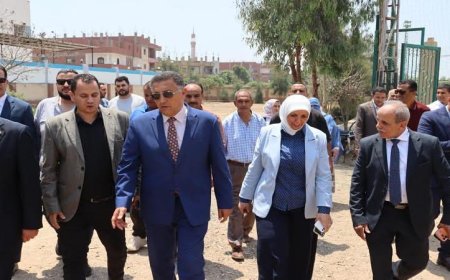 محافظ القليوبية يقوم بجولة ميدانية لتفقد مشروعات حياة كريمة في كفر الصهبي