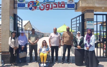 المشرف على القومي للأشخاص ذوي الإعاقة يزور مشروع قادرون بلاج في دمياط الجديدة
