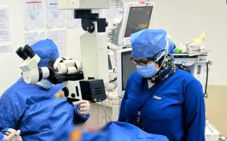 خمس عمليات ناجحة ومتطورة لزراعة قرنية العين في مجمع الإسماعيلية الطبي